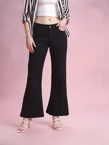 DressBerry Women Mid-Rise Flared Fit Jeans