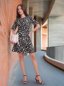 DressBerry Printed A-Line Dress