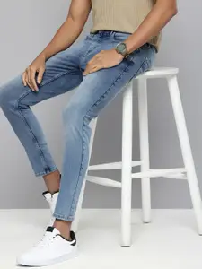 Flying Machine Men Morrison Cropped Skinny Fit Heavy Fade Stretchable Jeans