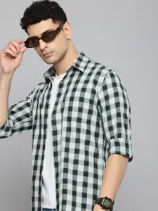 Flying Machine Slim Fit Checked Pure Cotton Casual Shirt
