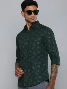 Flying Machine Slim Fit Floral Printed Pure Cotton Casual Shirt