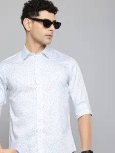 Flying Machine Slim Fit Geometric Printed Pure Cotton Casual Shirt