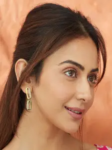 AccessHer Gold Plated Contemporary Studs