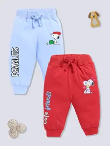 YK X Minute Mirth Infant Boys Assorted Set of 2 Pure Cotton Joggers