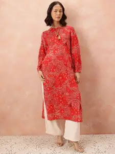 all about you Printed Straight Kurta