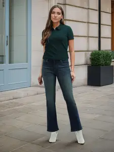 Flying Machine Women Bootcut Light Fade Stretchable Jeans