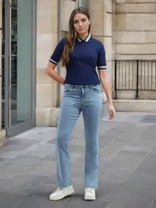 Flying Machine Women Bootcut Stretchable Jeans