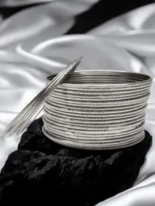OOMPH Set Of 24 Oxidised Shimmer Bangles