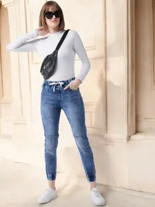 Miss Chase Women Relaxed Fit Heavy Fade Stretchable Jeans