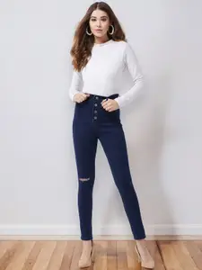 Miss Chase Women Skinny Fit High-Rise Stretchable Jeans