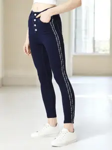 Miss Chase Women Skinny Fit High-Rise Stretchable Jeans