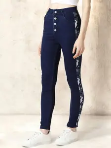 Miss Chase Women Skinny Fit High-Rise Stretchable Jeans