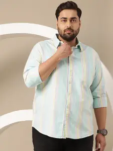 Sztori Plus Size Striped Casual Shirt