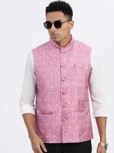 SHOWOFF Men Floral Printed Nehru Jackets