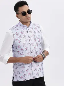 SHOWOFF Men Printed Nehru Jackets