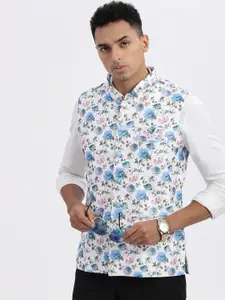 SHOWOFF Men Floral Printed Nehru Jackets