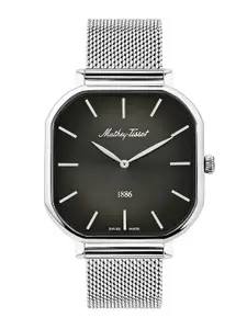 Mathey-Tissot Men Dial & Stainless Steel Bracelet Style Straps Analogue Watch H7917AN
