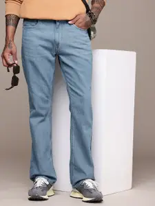 The Roadster Life Co. Men Pure Cotton Bootcut Fit Light Fade Jeans