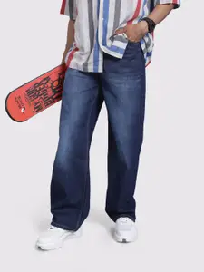 The Roadster Life Co. Men Wide Leg Light Fade Jeans