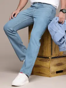 The Roadster Life Co. Men Bootcut Light Fade Pure Cotton Jeans