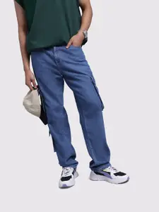 The Roadster Life Co. Men Loose Fit Cargo-Style Jeans
