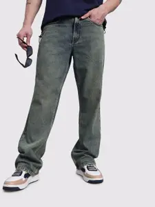 The Roadster Life Co. Men Vintage Wash Pure Cotton Heavy Fade Flared Jeans