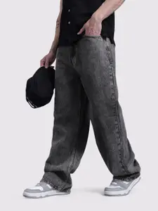 The Roadster Life Co. Men Wide Leg Low-Rise Light Fade Jeans