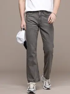 The Roadster Life Co. Men Bootcut Light Fade Pure Cotton Jeans