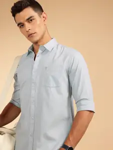French Connection Slim Fit Textured Pure Cotton Casual Shirt