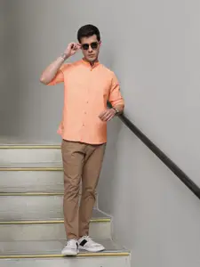 French Connection Pure Cotton Slim Fit Roll-Up Sleeves Casual Shirt