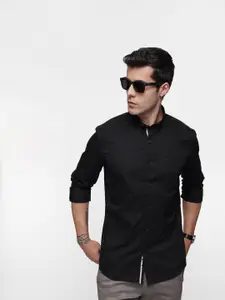 French Connection Pure Cotton Button-Down Collar Slim Fit Casual Shirt