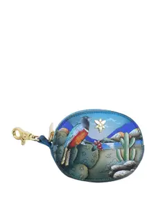 Anuschka Women Floral Printed Leather Money Clip