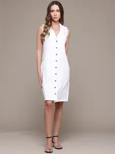 bebe Dose of Vitamin Notched Lapel Collar Blazer Dress