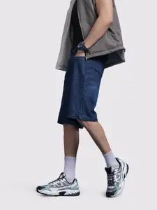 The Roadster Life Co. Men Mid-Rise Pure Cotton Relaxed Fit Jorts