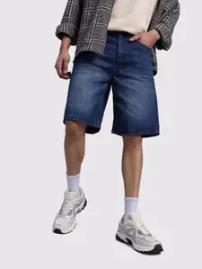 The Roadster Life Co. Men Relaxed Fit Pure Cotton Denim Shorts