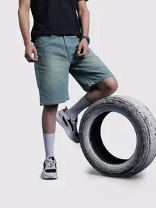 The Roadster Life Co. Men Washed Relaxed Jorts