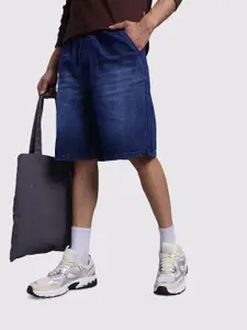 The Roadster Life Co. Men Relaxed Fit Pure Cotton Denim Shorts