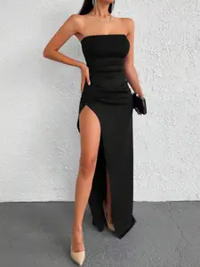 Berrylush Women Solid Bodycon Maxi Dress