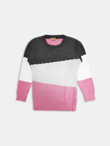 Here&Now X Game Begins Girls Colourblocked Pullover