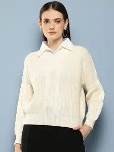 Chemistry Cable Knit Woollen Pullover