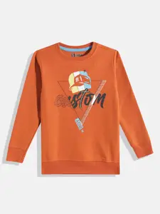 Eteenz Boys Typography Printed Sweatshirt