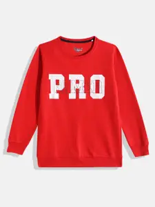 Eteenz Boys Typography Printed Sweatshirt