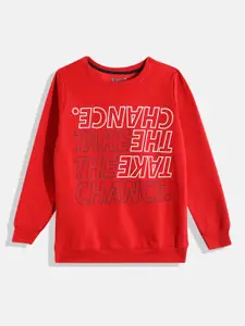 Eteenz Boys Typography Printed Sweatshirt