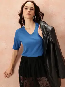 all about you V-Neck Pure Cotton T-shirt