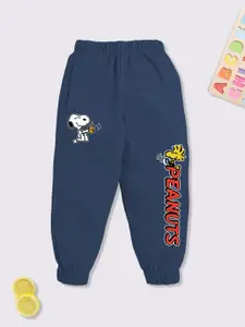YK X Minute Mirth Boys Peanuts Printed Pure Cotton Joggers