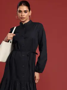 all about you Puff Sleeves  Pure Cotton A-Line Dress