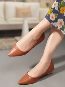 Carlton London Women Striped Ballerinas Flats