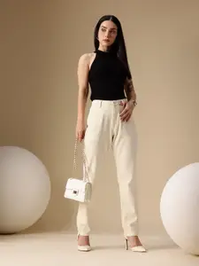 Chemistry Women Boyfriend Fit High-Rise Stretchable Jeans