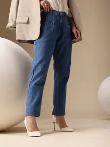 Chemistry Women Boyfriend Fit High-Rise Stretchable Jeans