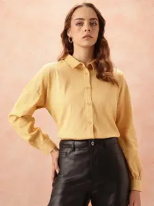 all about you Geometric Design Pure Cotton Casual Shirt